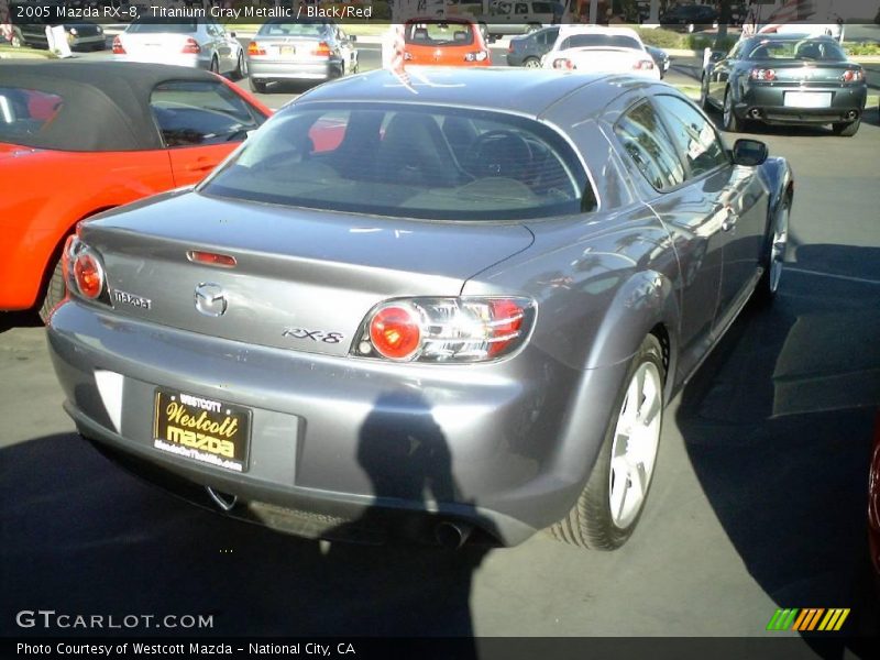 Titanium Gray Metallic / Black/Red 2005 Mazda RX-8