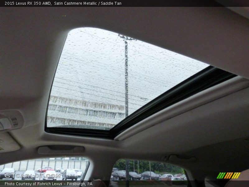 Satin Cashmere Metallic / Saddle Tan 2015 Lexus RX 350 AWD