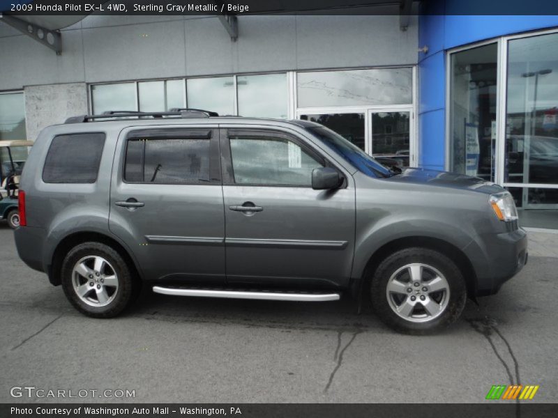 Sterling Gray Metallic / Beige 2009 Honda Pilot EX-L 4WD