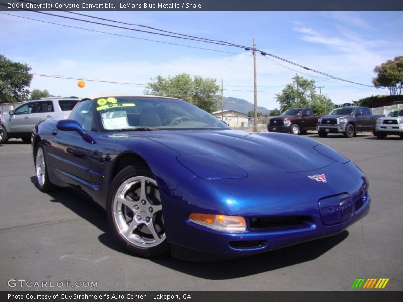 LeMans Blue Metallic / Shale 2004 Chevrolet Corvette Convertible