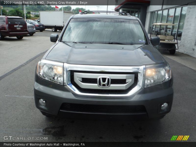 Sterling Gray Metallic / Beige 2009 Honda Pilot EX-L 4WD