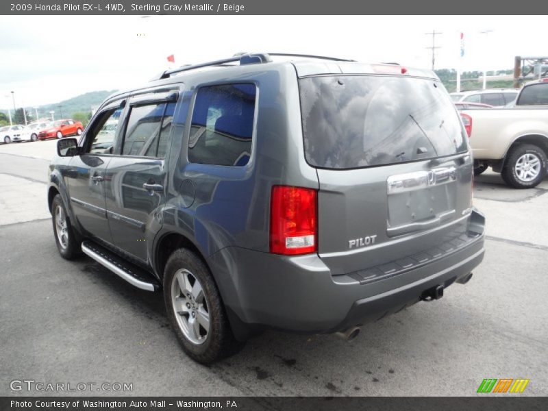 Sterling Gray Metallic / Beige 2009 Honda Pilot EX-L 4WD