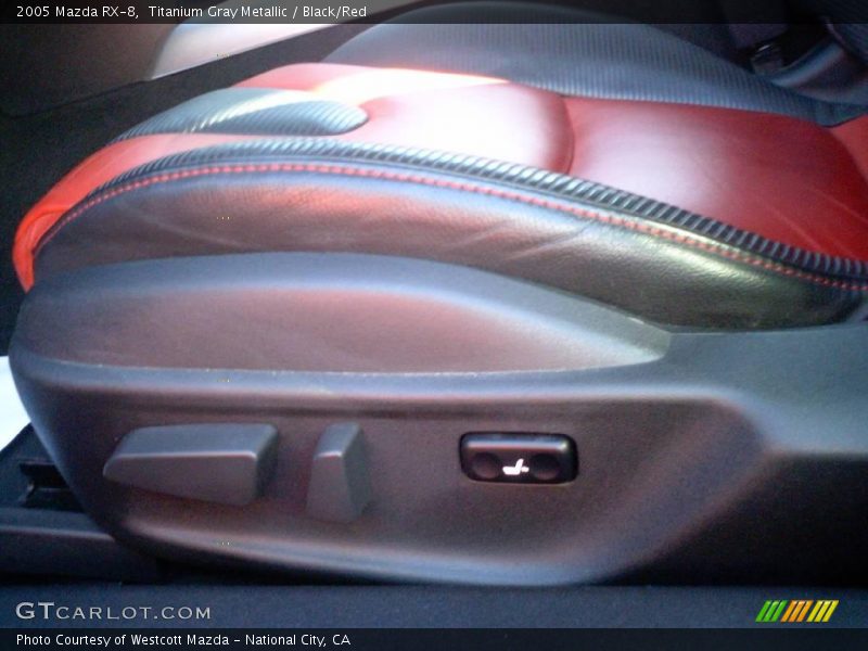 Titanium Gray Metallic / Black/Red 2005 Mazda RX-8