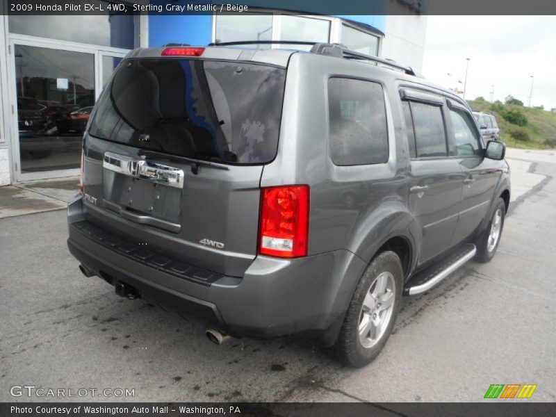 Sterling Gray Metallic / Beige 2009 Honda Pilot EX-L 4WD