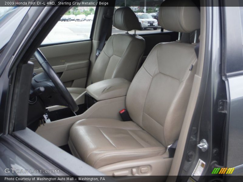 Sterling Gray Metallic / Beige 2009 Honda Pilot EX-L 4WD