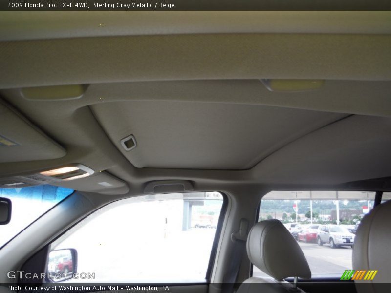 Sterling Gray Metallic / Beige 2009 Honda Pilot EX-L 4WD