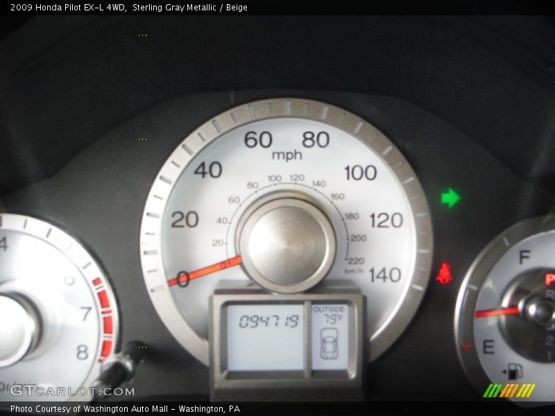 Sterling Gray Metallic / Beige 2009 Honda Pilot EX-L 4WD