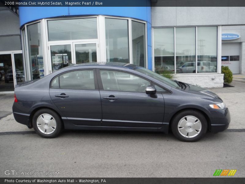 Magnetic Pearl / Blue 2008 Honda Civic Hybrid Sedan
