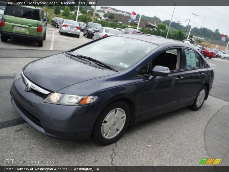 Magnetic Pearl / Blue 2008 Honda Civic Hybrid Sedan