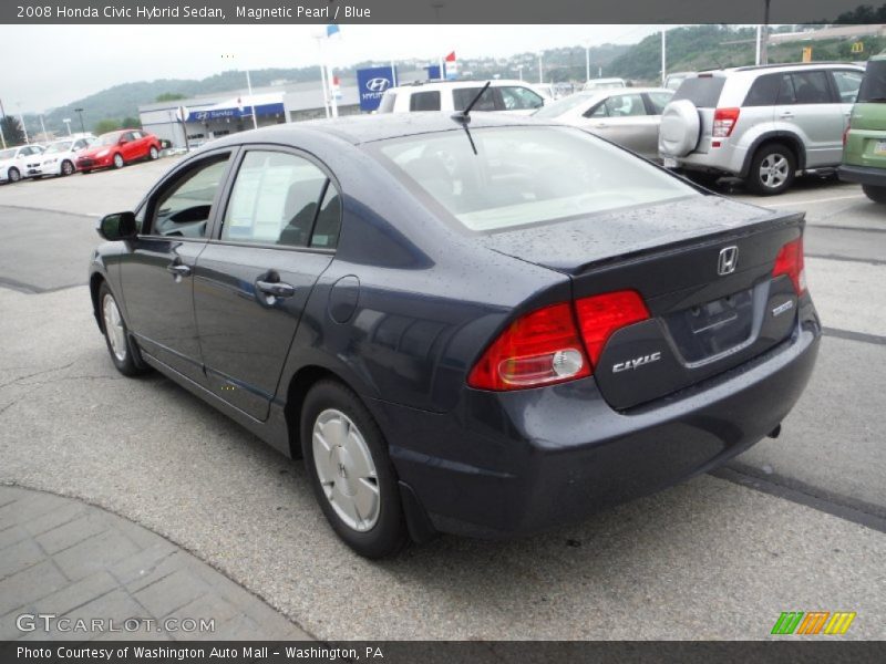 Magnetic Pearl / Blue 2008 Honda Civic Hybrid Sedan