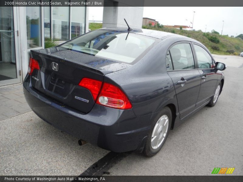 Magnetic Pearl / Blue 2008 Honda Civic Hybrid Sedan