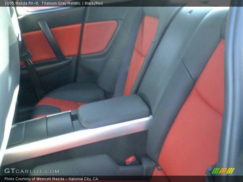 Titanium Gray Metallic / Black/Red 2005 Mazda RX-8