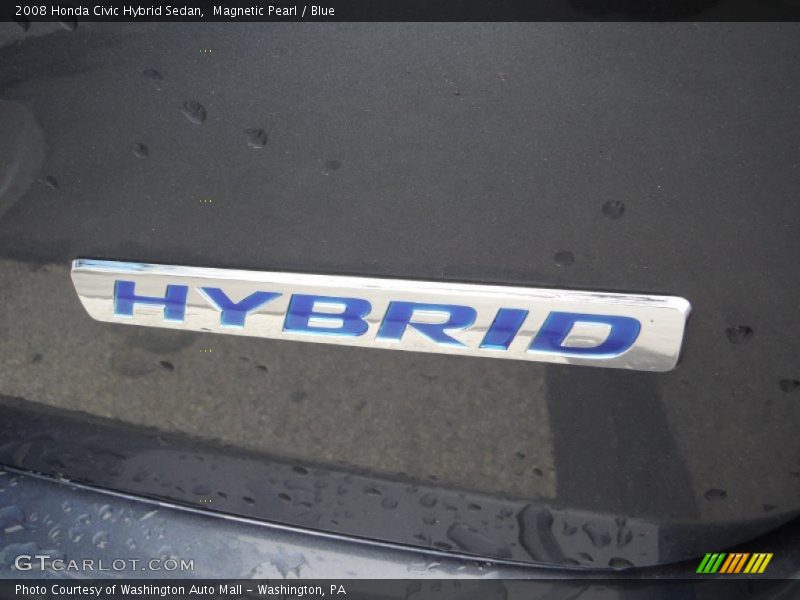 Magnetic Pearl / Blue 2008 Honda Civic Hybrid Sedan