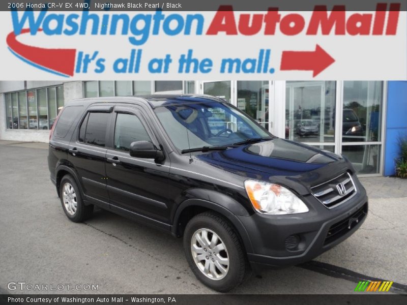 Nighthawk Black Pearl / Black 2006 Honda CR-V EX 4WD