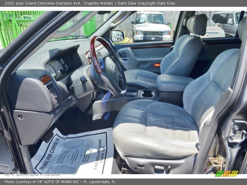  2002 Grand Cherokee Overland 4x4 Dark Slate Gray/Light Slate Gray Interior