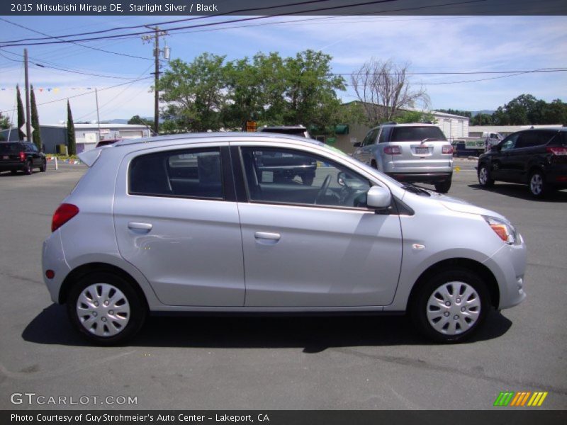 Starlight Silver / Black 2015 Mitsubishi Mirage DE