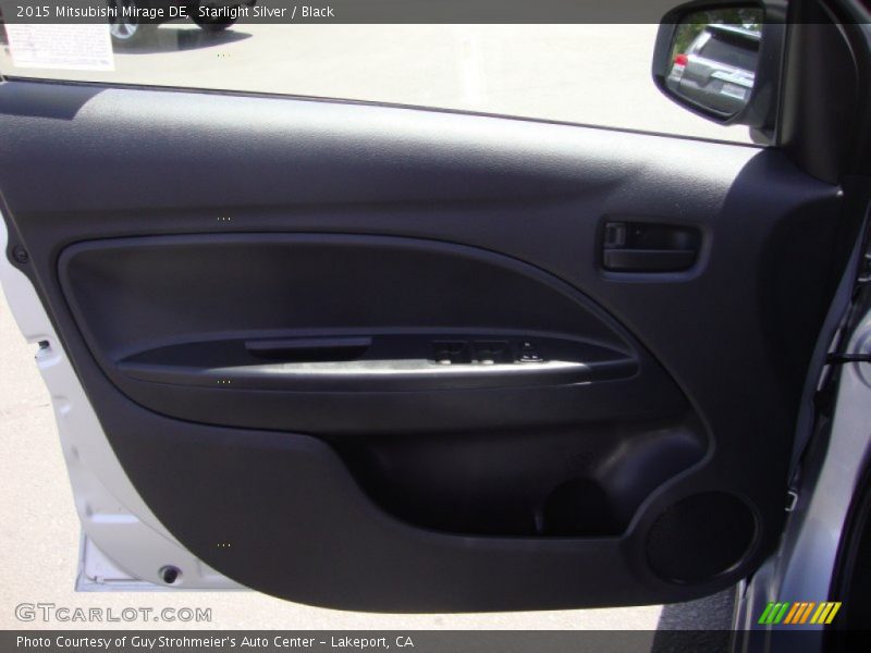 Starlight Silver / Black 2015 Mitsubishi Mirage DE