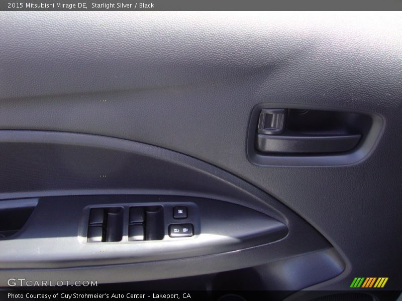 Starlight Silver / Black 2015 Mitsubishi Mirage DE
