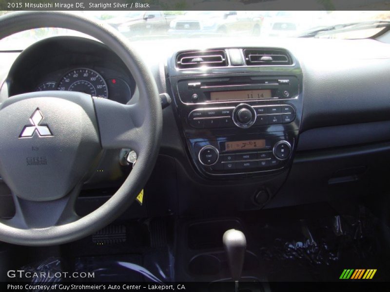 Starlight Silver / Black 2015 Mitsubishi Mirage DE