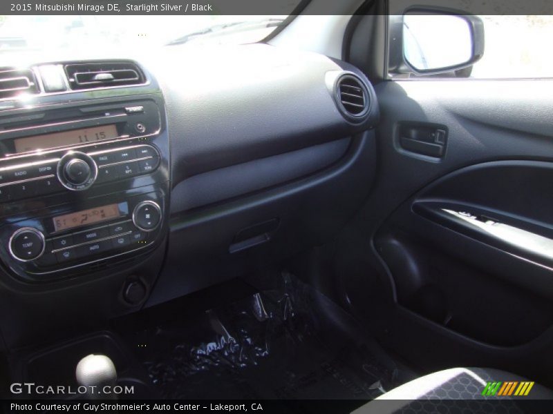 Starlight Silver / Black 2015 Mitsubishi Mirage DE