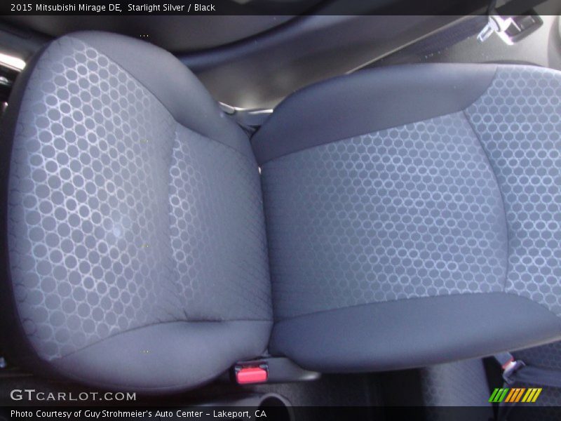 Starlight Silver / Black 2015 Mitsubishi Mirage DE