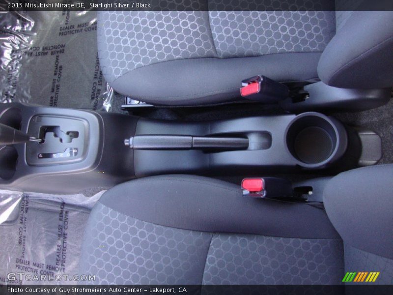 Starlight Silver / Black 2015 Mitsubishi Mirage DE