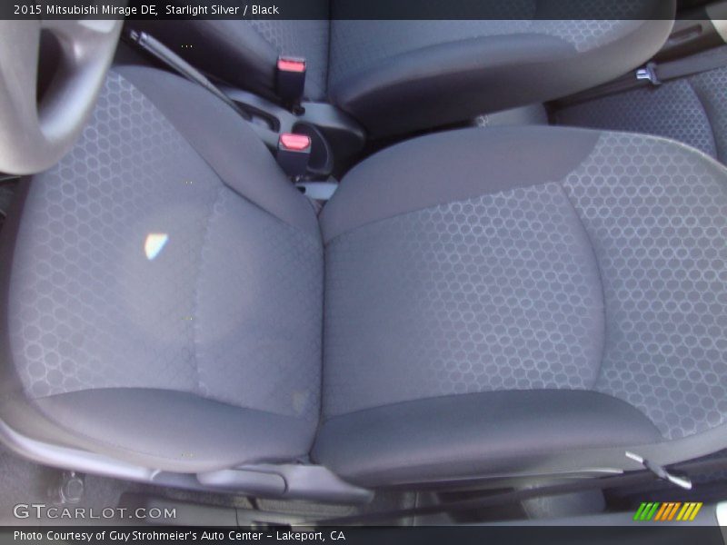 Starlight Silver / Black 2015 Mitsubishi Mirage DE