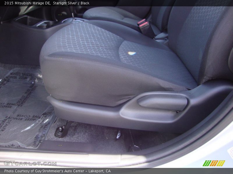 Starlight Silver / Black 2015 Mitsubishi Mirage DE