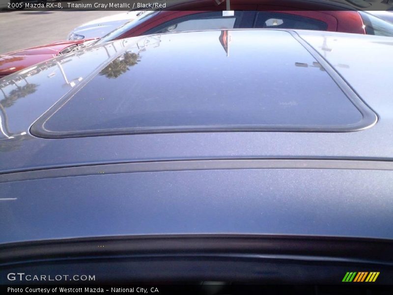 Titanium Gray Metallic / Black/Red 2005 Mazda RX-8