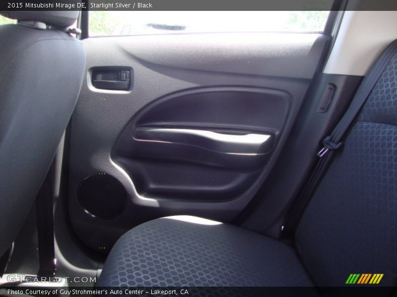 Starlight Silver / Black 2015 Mitsubishi Mirage DE