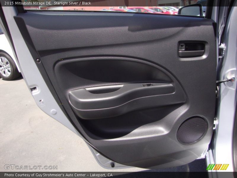 Starlight Silver / Black 2015 Mitsubishi Mirage DE