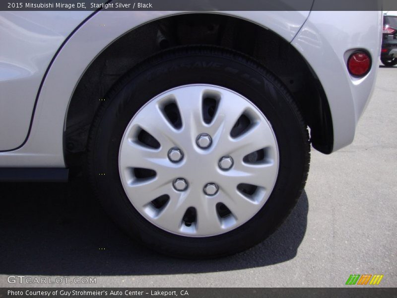 Starlight Silver / Black 2015 Mitsubishi Mirage DE