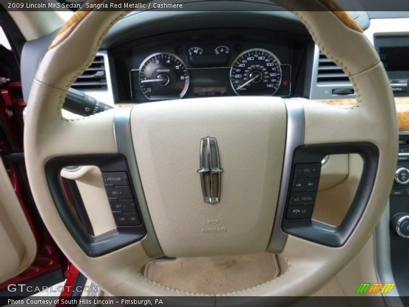 Sangria Red Metallic / Cashmere 2009 Lincoln MKS Sedan