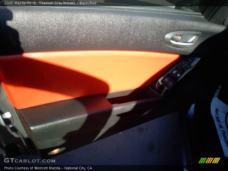 Titanium Gray Metallic / Black/Red 2005 Mazda RX-8