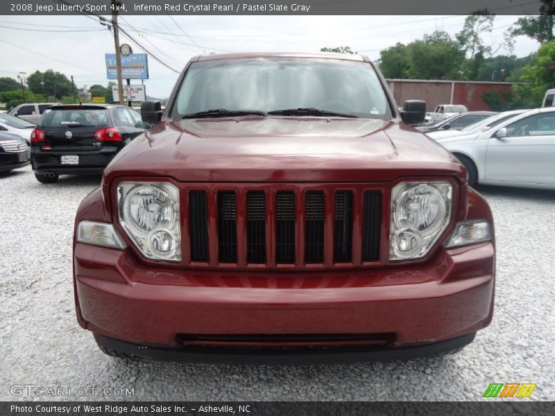 Inferno Red Crystal Pearl / Pastel Slate Gray 2008 Jeep Liberty Sport 4x4