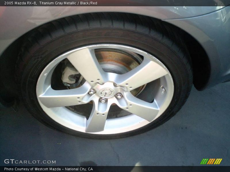 Titanium Gray Metallic / Black/Red 2005 Mazda RX-8
