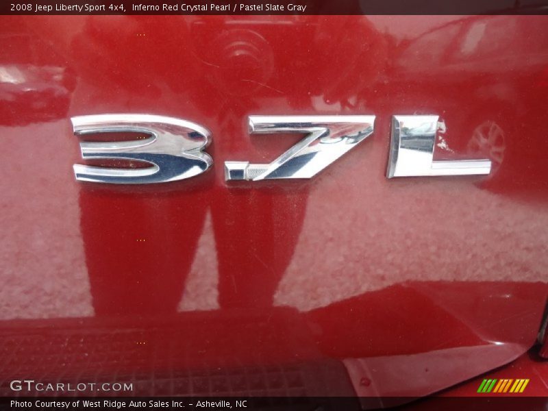 Inferno Red Crystal Pearl / Pastel Slate Gray 2008 Jeep Liberty Sport 4x4
