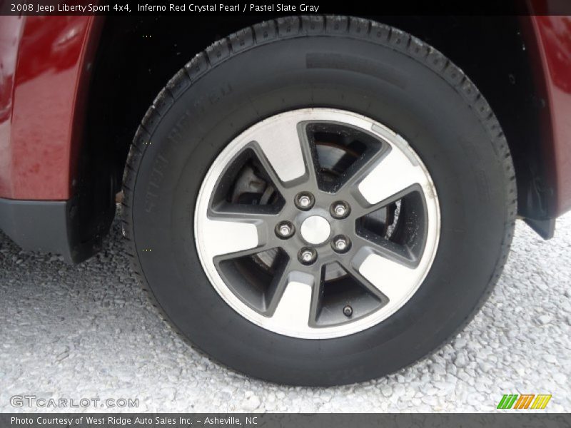 Inferno Red Crystal Pearl / Pastel Slate Gray 2008 Jeep Liberty Sport 4x4