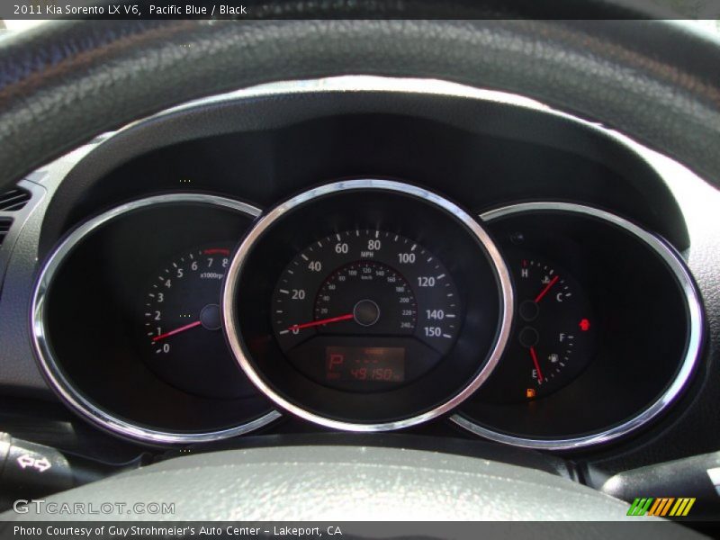 Pacific Blue / Black 2011 Kia Sorento LX V6