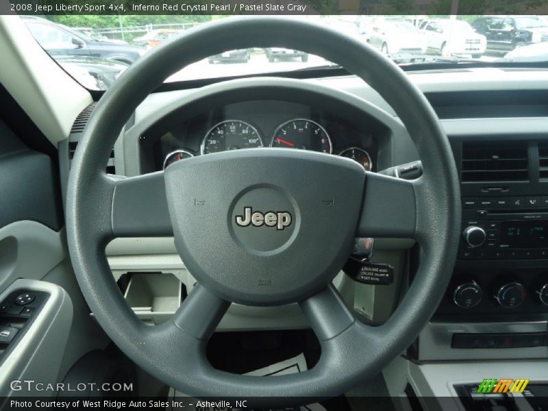 Inferno Red Crystal Pearl / Pastel Slate Gray 2008 Jeep Liberty Sport 4x4