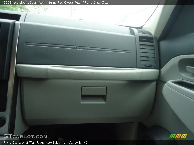 Inferno Red Crystal Pearl / Pastel Slate Gray 2008 Jeep Liberty Sport 4x4