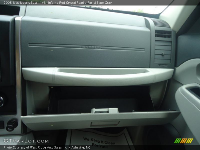 Inferno Red Crystal Pearl / Pastel Slate Gray 2008 Jeep Liberty Sport 4x4