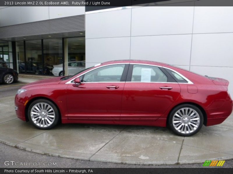 Ruby Red / Light Dune 2013 Lincoln MKZ 2.0L EcoBoost AWD