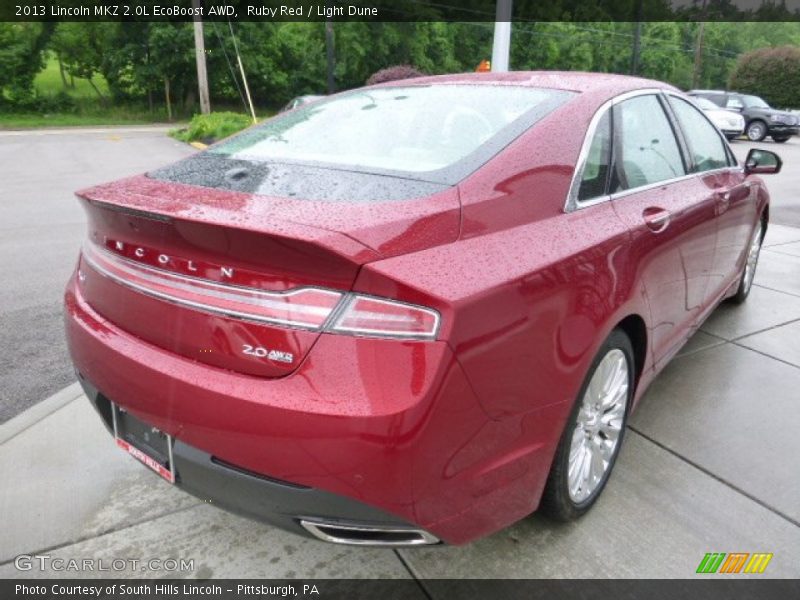 Ruby Red / Light Dune 2013 Lincoln MKZ 2.0L EcoBoost AWD