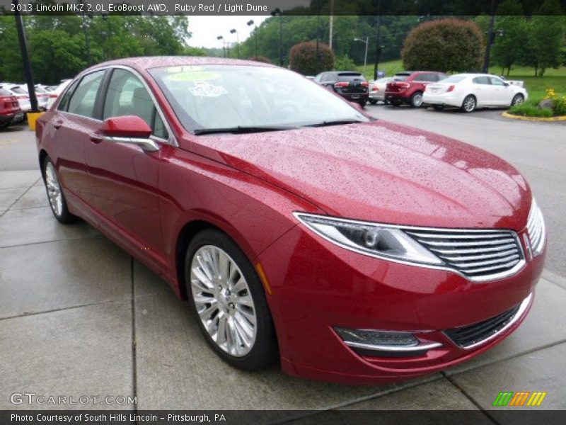 Ruby Red / Light Dune 2013 Lincoln MKZ 2.0L EcoBoost AWD