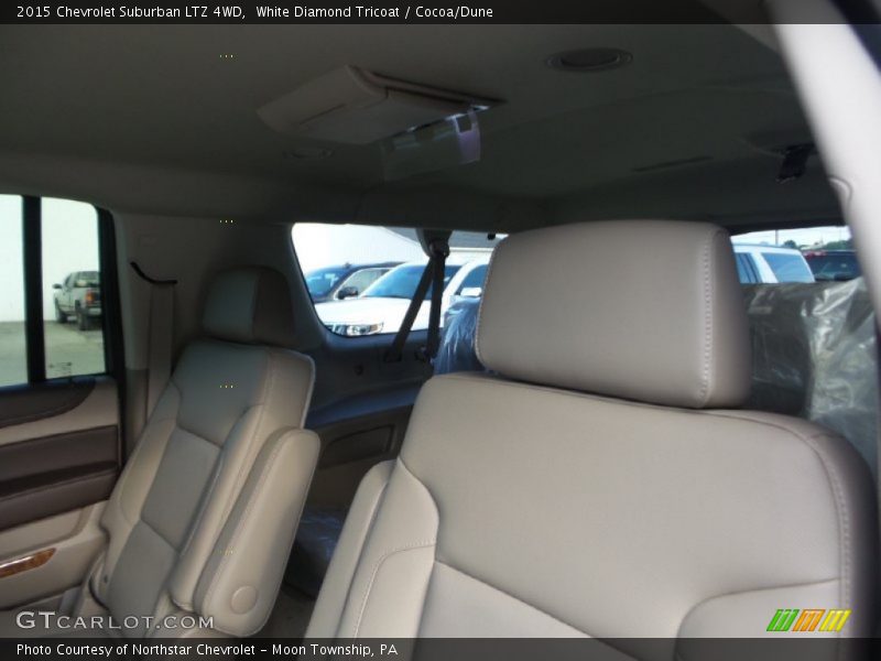 White Diamond Tricoat / Cocoa/Dune 2015 Chevrolet Suburban LTZ 4WD