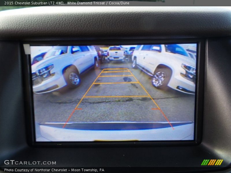 White Diamond Tricoat / Cocoa/Dune 2015 Chevrolet Suburban LTZ 4WD
