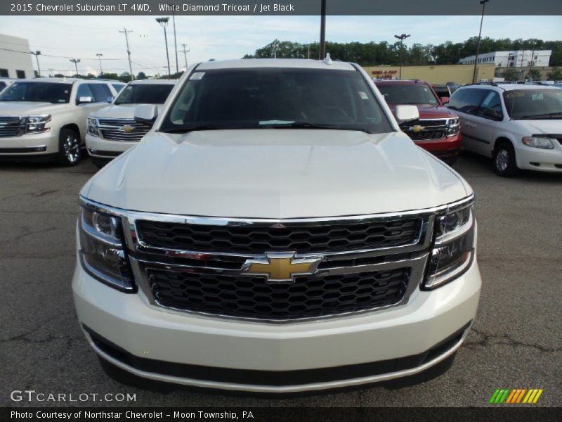 White Diamond Tricoat / Jet Black 2015 Chevrolet Suburban LT 4WD