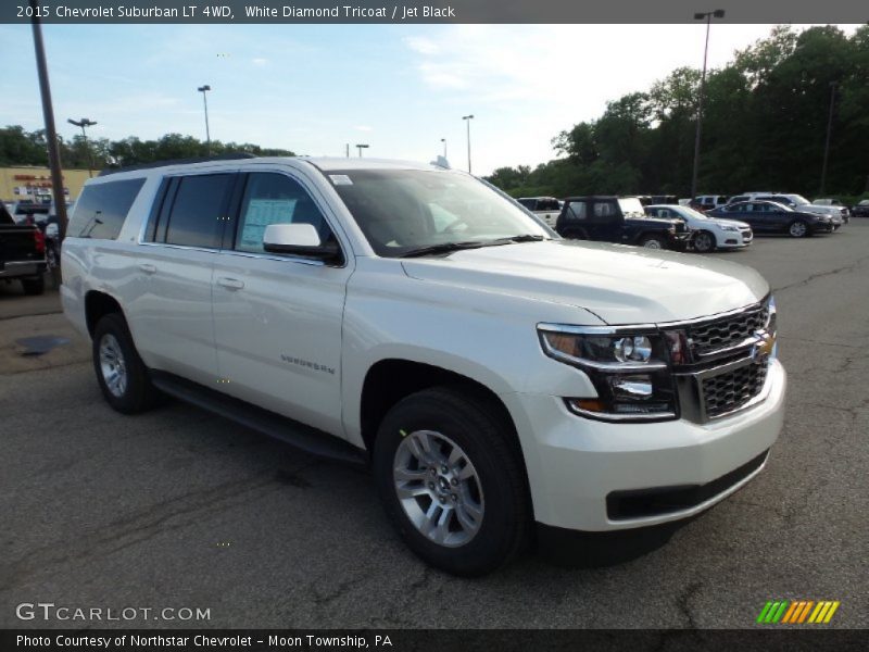 White Diamond Tricoat / Jet Black 2015 Chevrolet Suburban LT 4WD