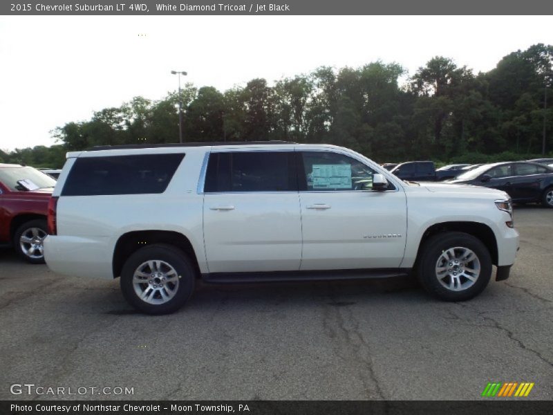 White Diamond Tricoat / Jet Black 2015 Chevrolet Suburban LT 4WD